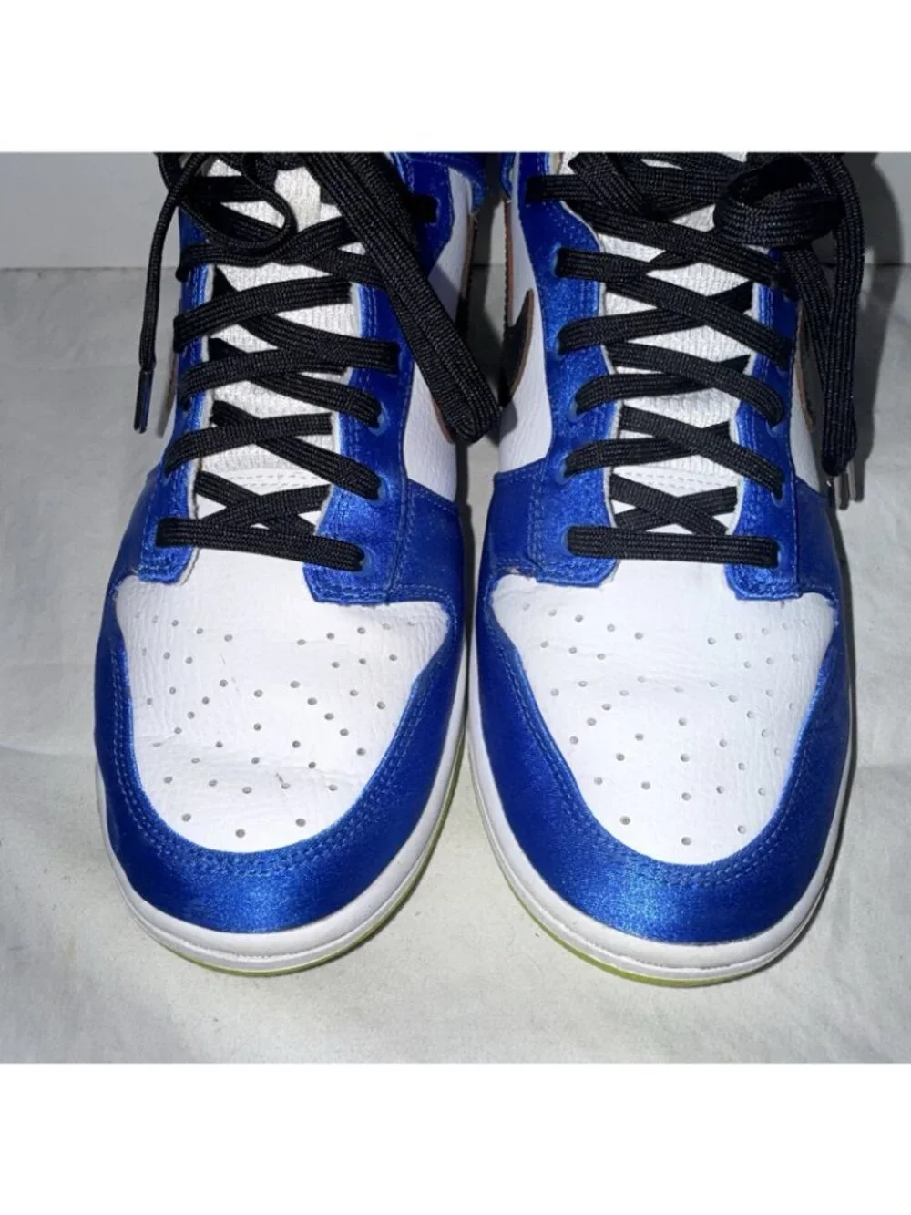 Nike Dunk High Women’s Satin Blue DV2185-100 Sz 8.5